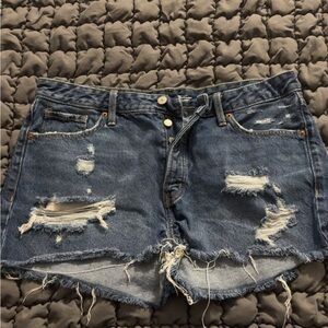 Old Navy Distressed Blue Jean Shorts